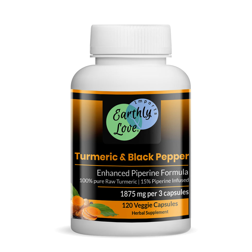 Turmeric & Black Pepper Capsules (Vegetarian, Powder)