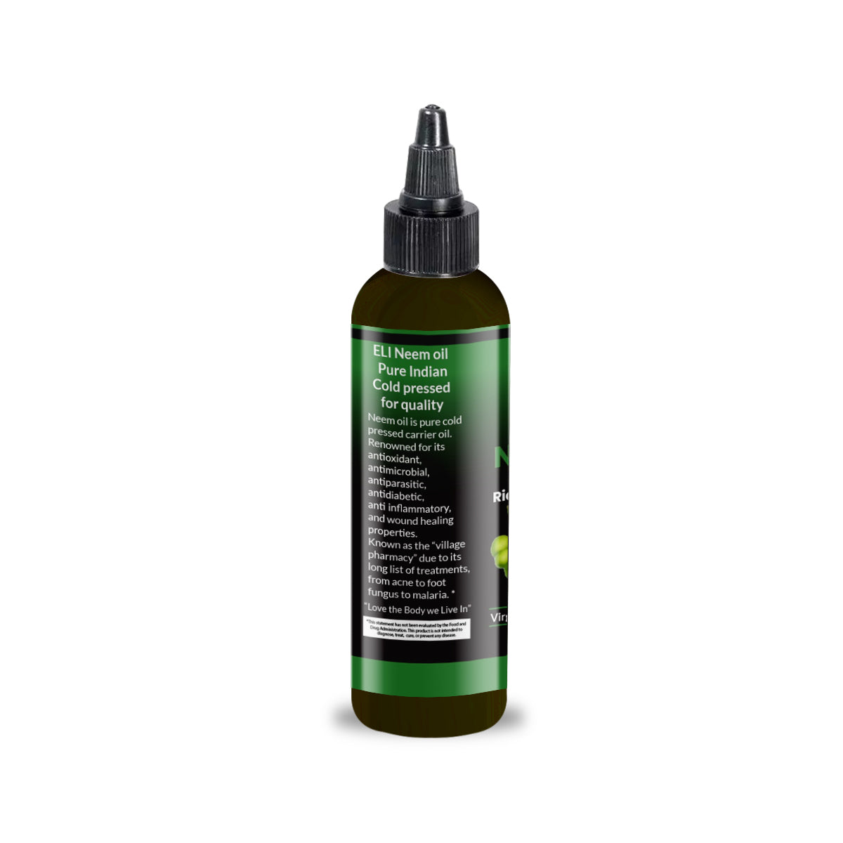 Neem Oil (Virgin, Unrefined) – Cold-Pressed