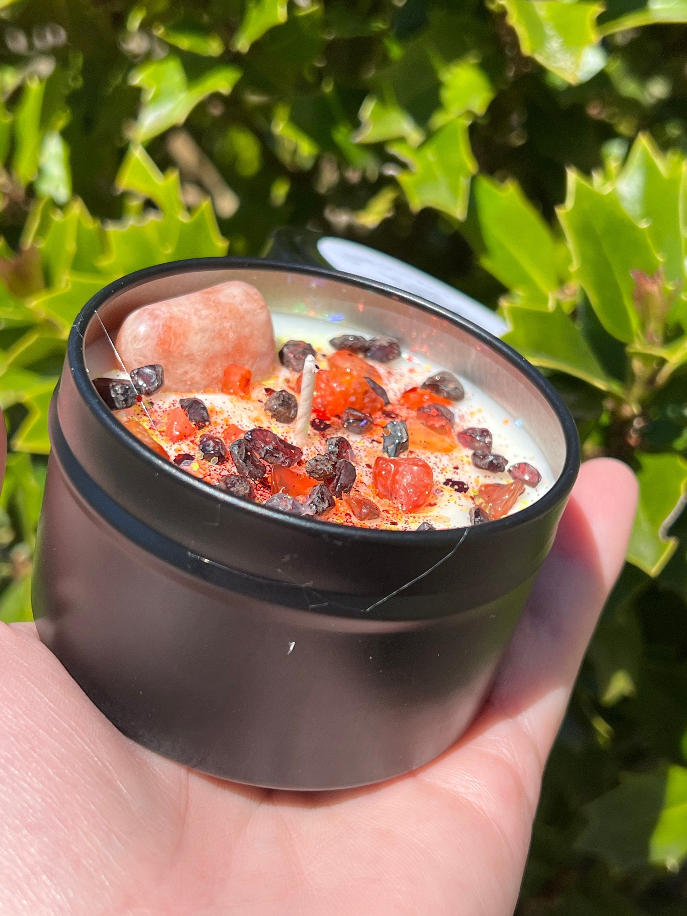 Beltane May Day Fire Festival Candle | Herbal Intention Pagan Sabbat Ritual Altar Tool Crystal Stone Scented Soy Gift Celtic Irish Beltaine