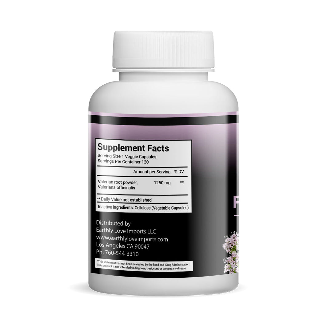 Pure Valerian Root Capsules (Vegetarian, Powder)