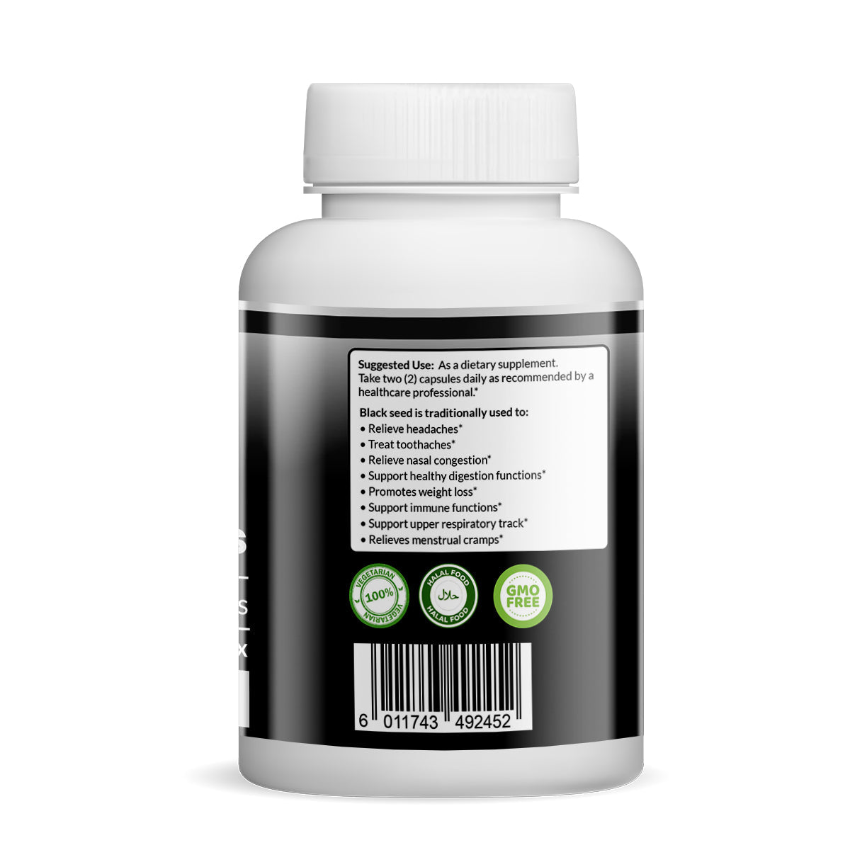 Black Seed Capsules (Vegetarian, Full Herb)