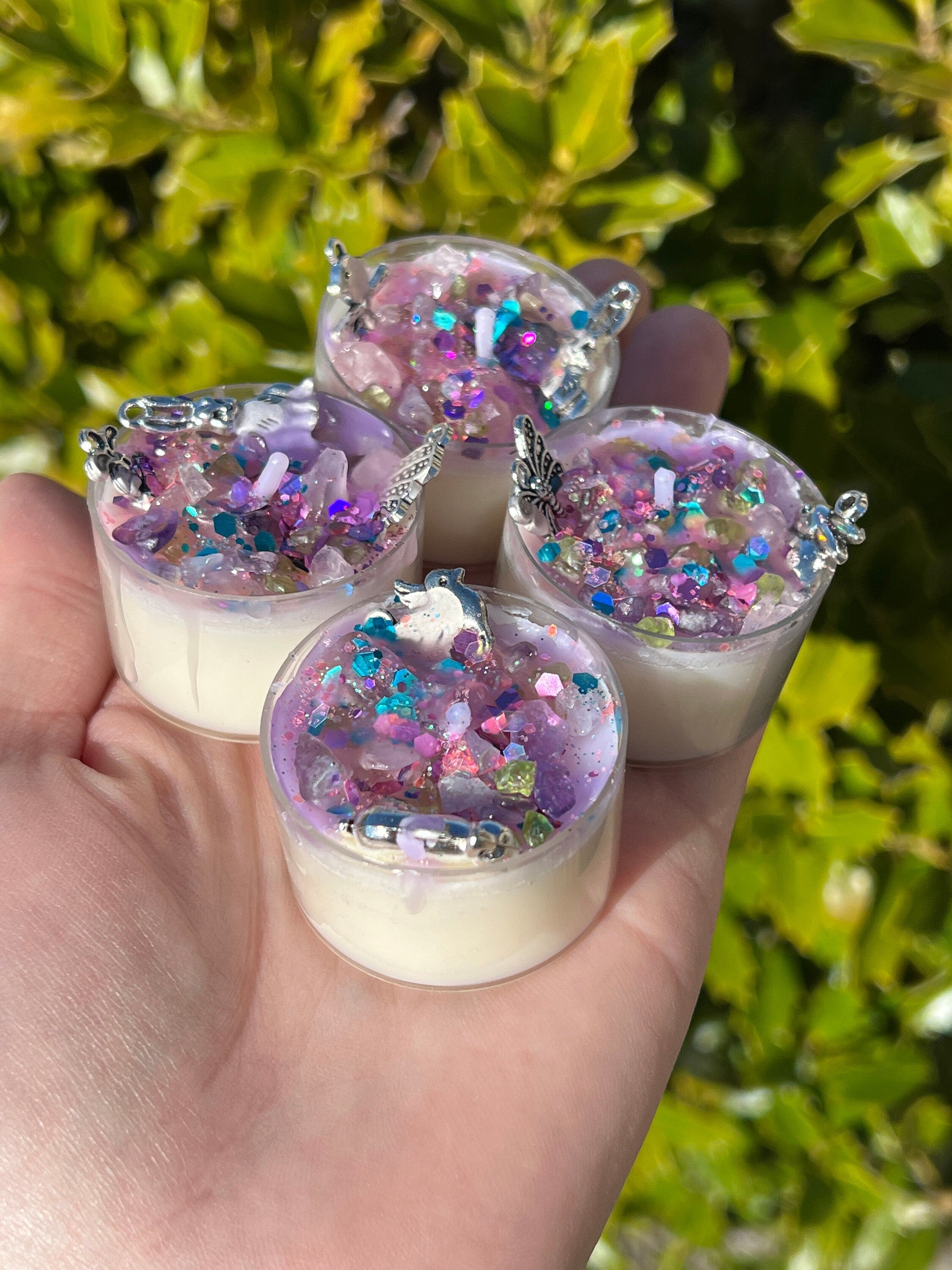 Ostara Blessings Spring Equinox Candles Witchcraft Pagan Witch Gift Loaded Tea Light Spell Ritual Altar Intention Devotional Candle Palm Wax