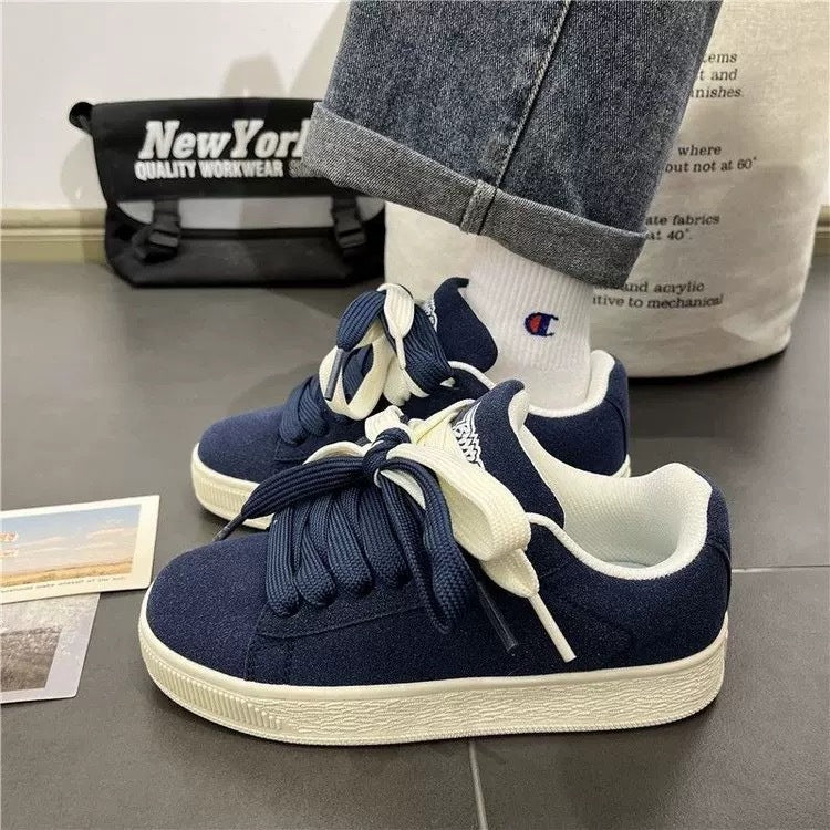 Men's Vintage Chunky Sole Sneakers - Retro Fashion Athletic Shoes
