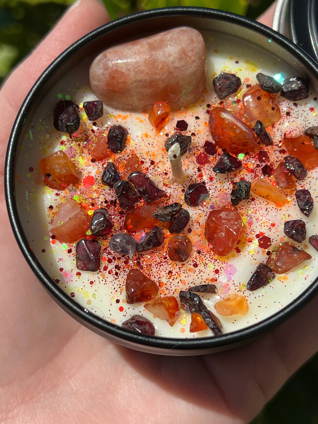Beltane May Day Fire Festival Candle | Herbal Intention Pagan Sabbat Ritual Altar Tool Crystal Stone Scented Soy Gift Celtic Irish Beltaine