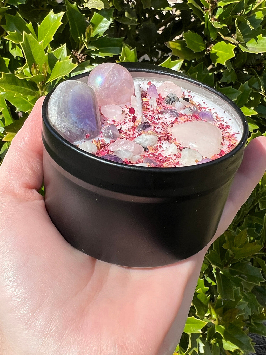 Happy Mother's Day Crystal Candle | Celebrate Wife Sister New Mom Birthday Motherhood Gift For Her | Witchy Woman Altar Spell Magic Scented