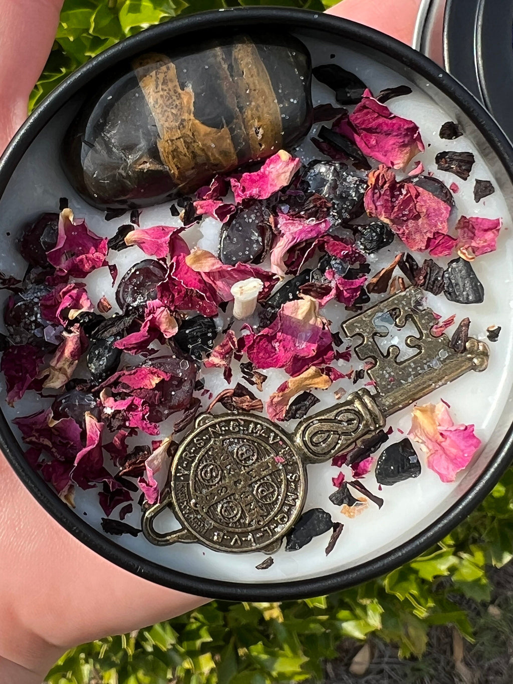 Hekate Dark Moon Goddess Candle | Hecate Witchcraft Pagan Queen Crossroad Keys Witches Witchcraft Herbal Intention Spell Ritual Altar Gift