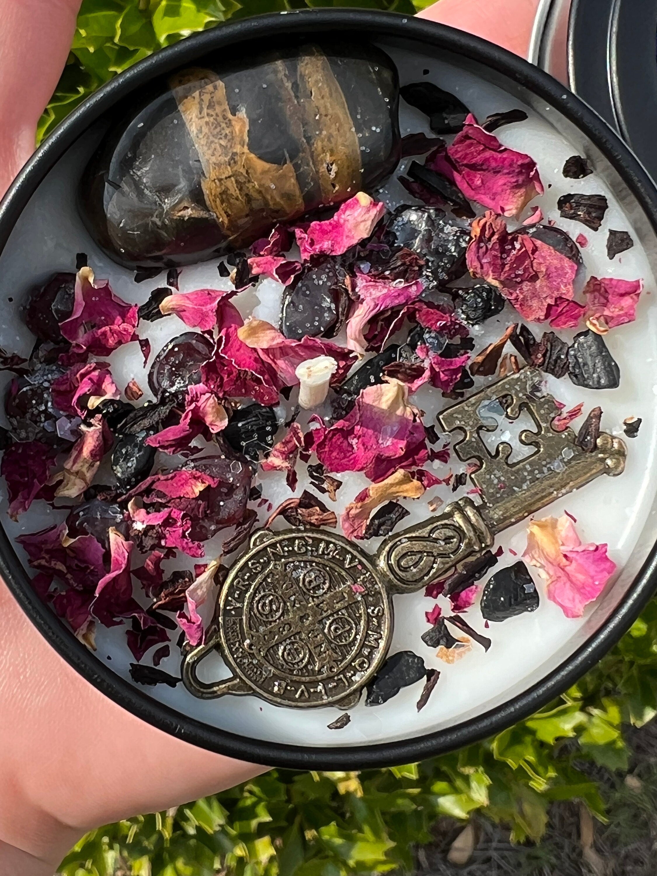 Hekate Dark Moon Goddess Candle | Hecate Witchcraft Pagan Queen Crossroad Keys Witches Witchcraft Herbal Intention Spell Ritual Altar Gift