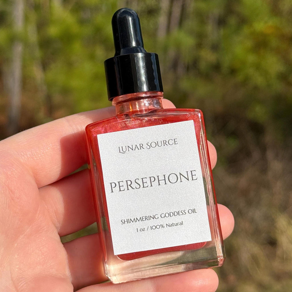 Persephone Luxury Shimmering Body Perfume Oil | Underworld Queen Goddess Witchcraft Altar Ritual Spell Deity Intention Pagan Gift