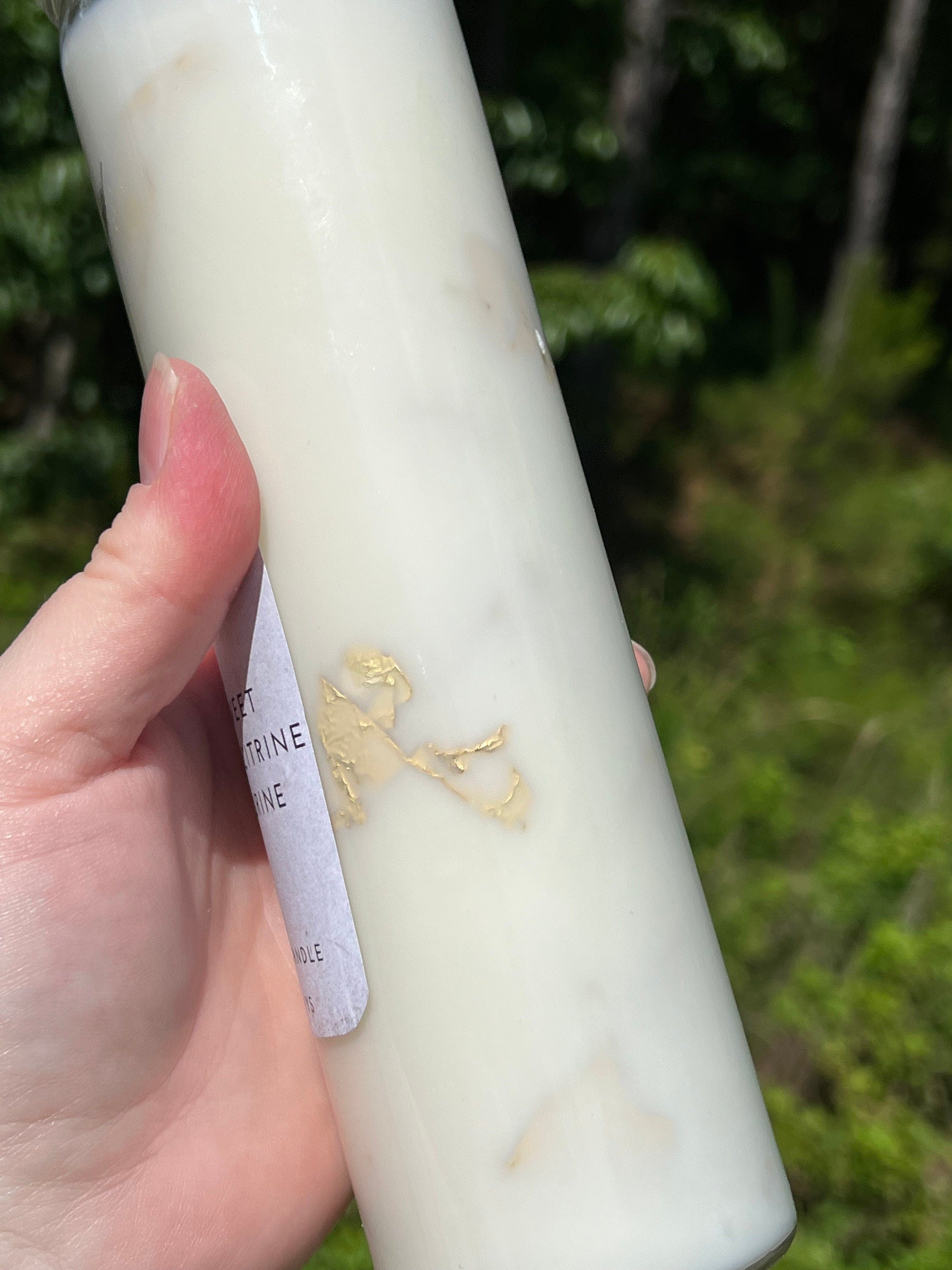 Magick Money Rich Witch 7 Day Spell Candle | Intention Ritual Altar Tool Crystal Infused Scented Soy Gift Wealth Abundance Prosperity