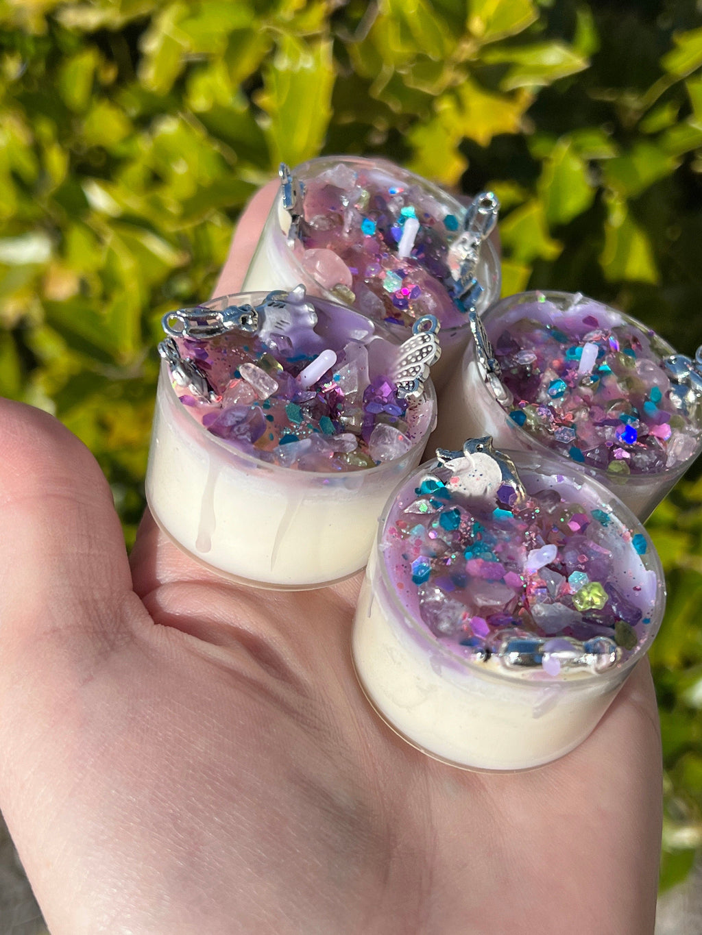 Ostara Blessings Spring Equinox Candles Witchcraft Pagan Witch Gift Loaded Tea Light Spell Ritual Altar Intention Devotional Candle Palm Wax