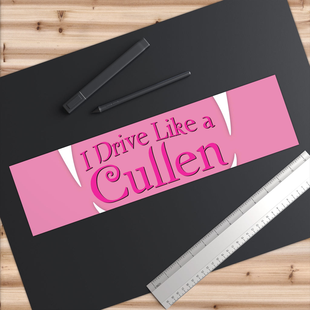 I Drive Like a Cullen Bumper Stickers Teen Goth Car Accessories