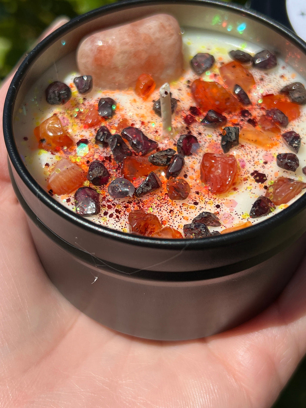Beltane May Day Fire Festival Candle | Herbal Intention Pagan Sabbat Ritual Altar Tool Crystal Stone Scented Soy Gift Celtic Irish Beltaine