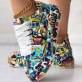 "WOW POP" Sneakers Inspired by Nia SoulX— Women’s Casual Print Shoes