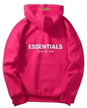 Fear Of God Essentials Pink Hoodie