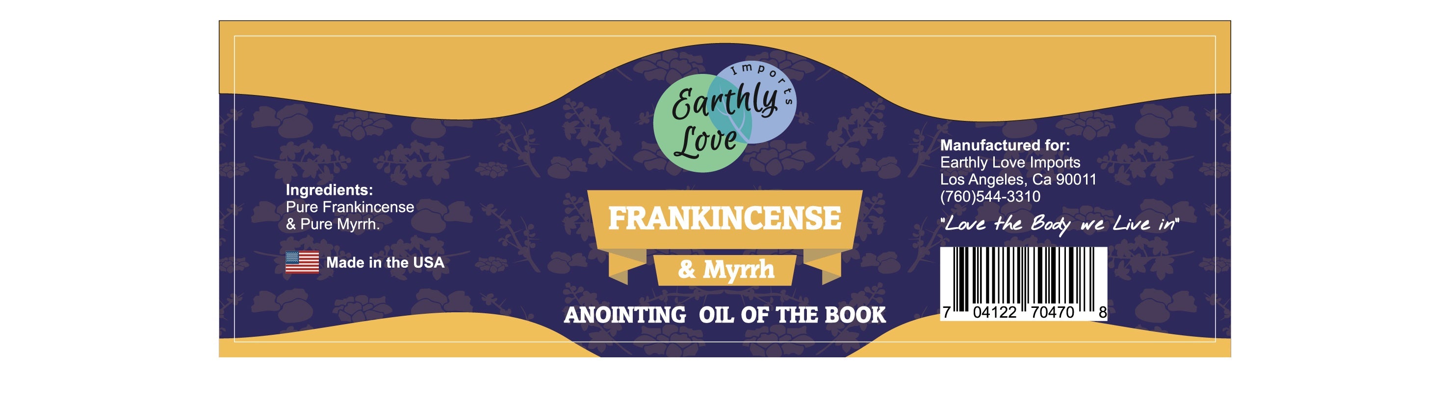 Frankincense & Myrrh Infused Olive Anointing Oil (Jerusalem)