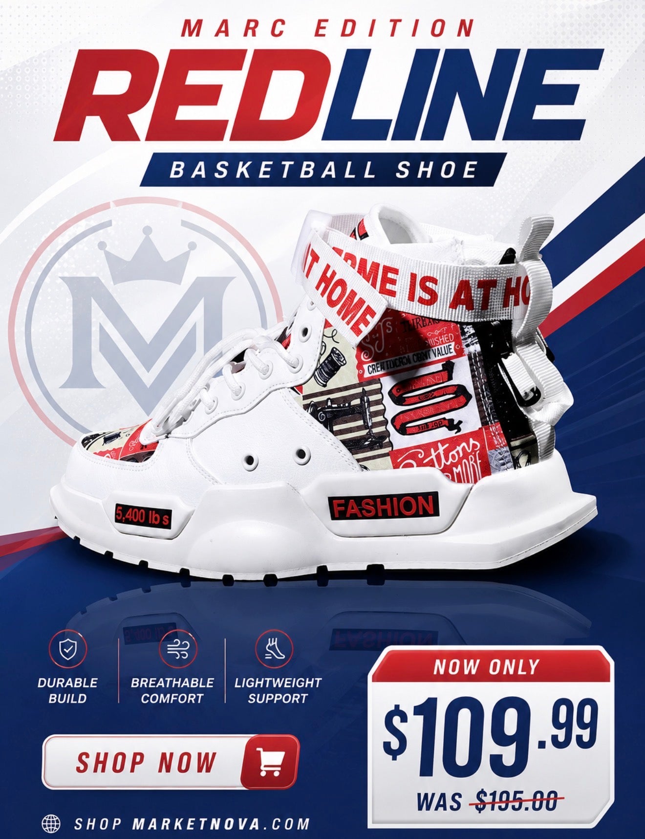 Marc Edition REDLINE Basketball Shoe