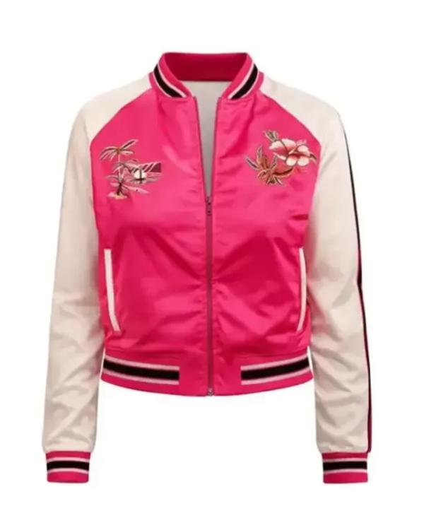 L’infiltrée 2026 Maxime Pink Varsity Jacket