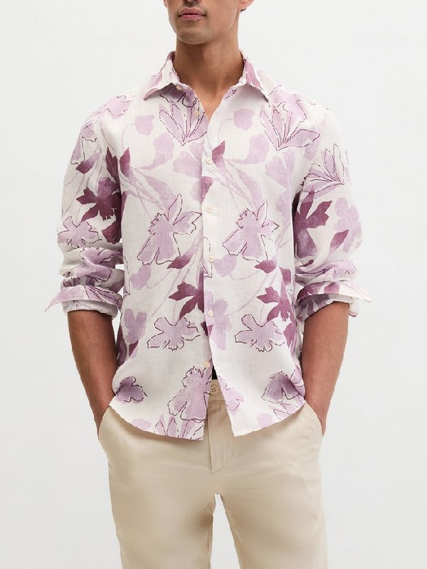 Love Island UK S13 Samraj Toor Floral Print Shirt