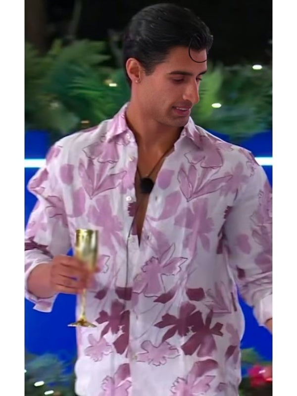 Love Island UK S13 Samraj Toor Floral Print Shirt