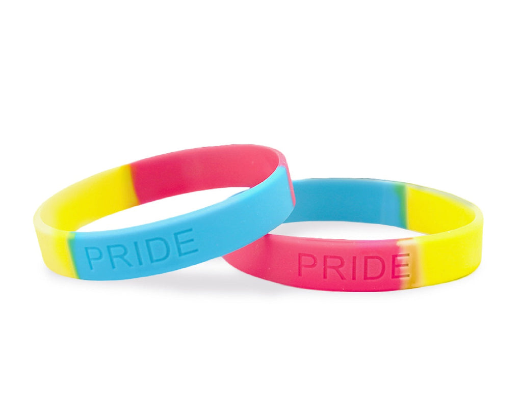 Pansexual Flag PRIDE Silicone Bracelet Wristbands