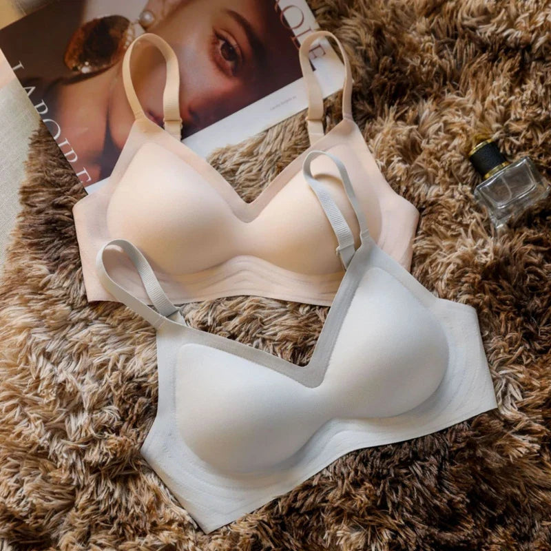 Seamless Underwear For Women With Push-up, No Rims, Soft Support Sports Bra