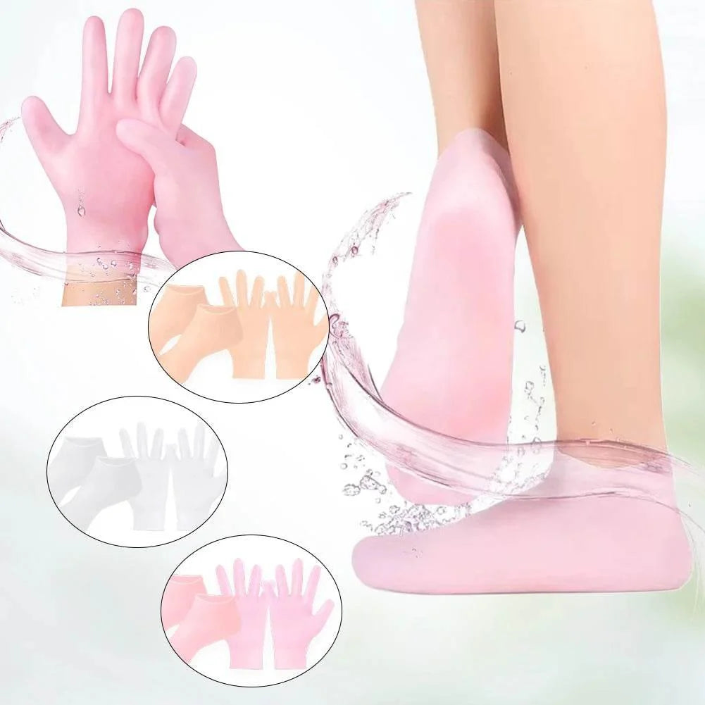 Silicone Socks Moisturizing Gel Socks Exfoliating and Preventing Dryness Spa Foot Care