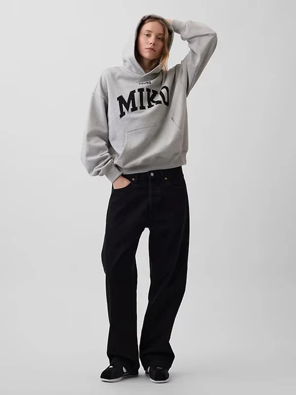 Young Miko Adult Heavyweight Logo Hoodie