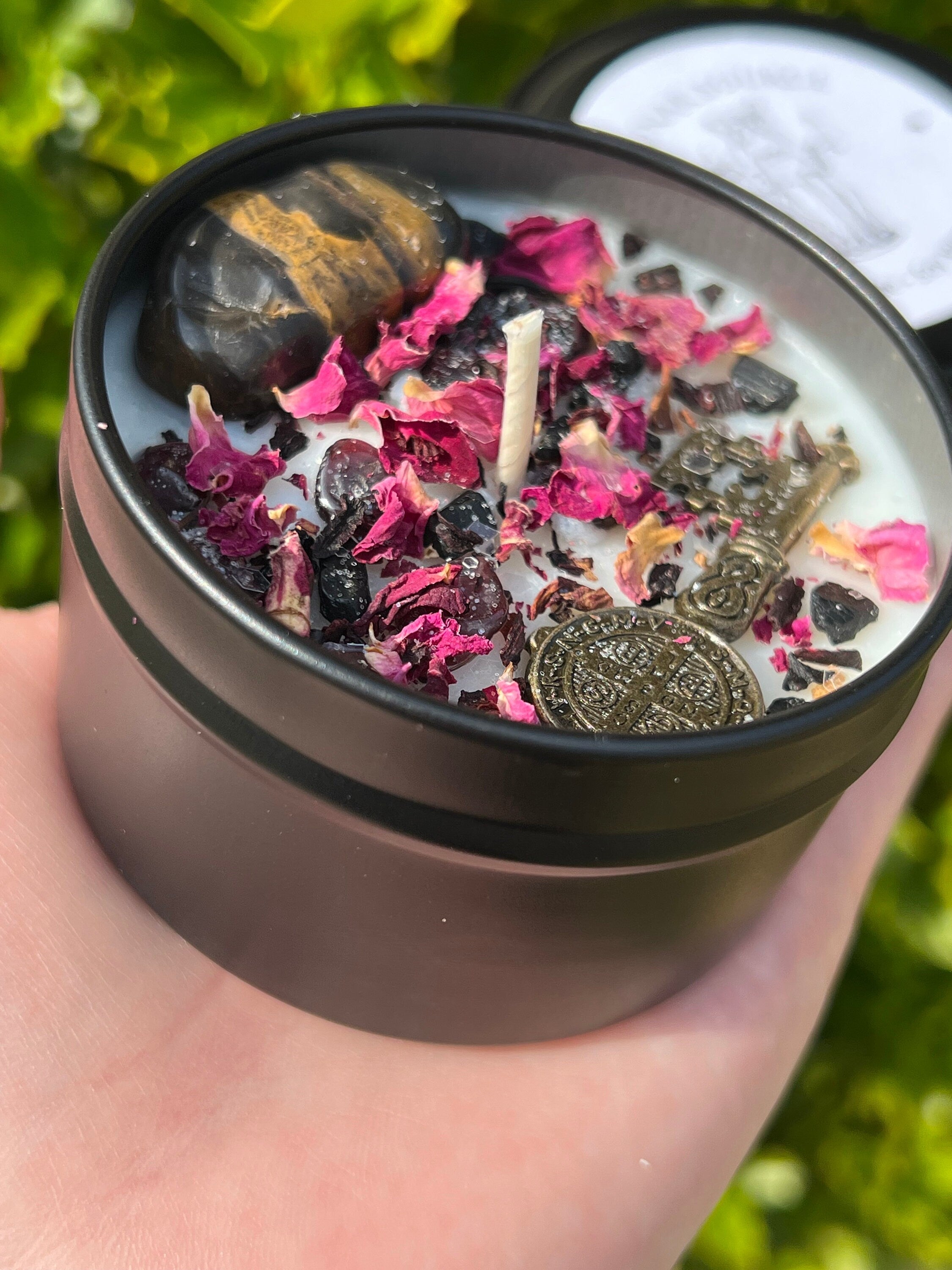 Hekate Dark Moon Goddess Candle | Hecate Witchcraft Pagan Queen Crossroad Keys Witches Witchcraft Herbal Intention Spell Ritual Altar Gift