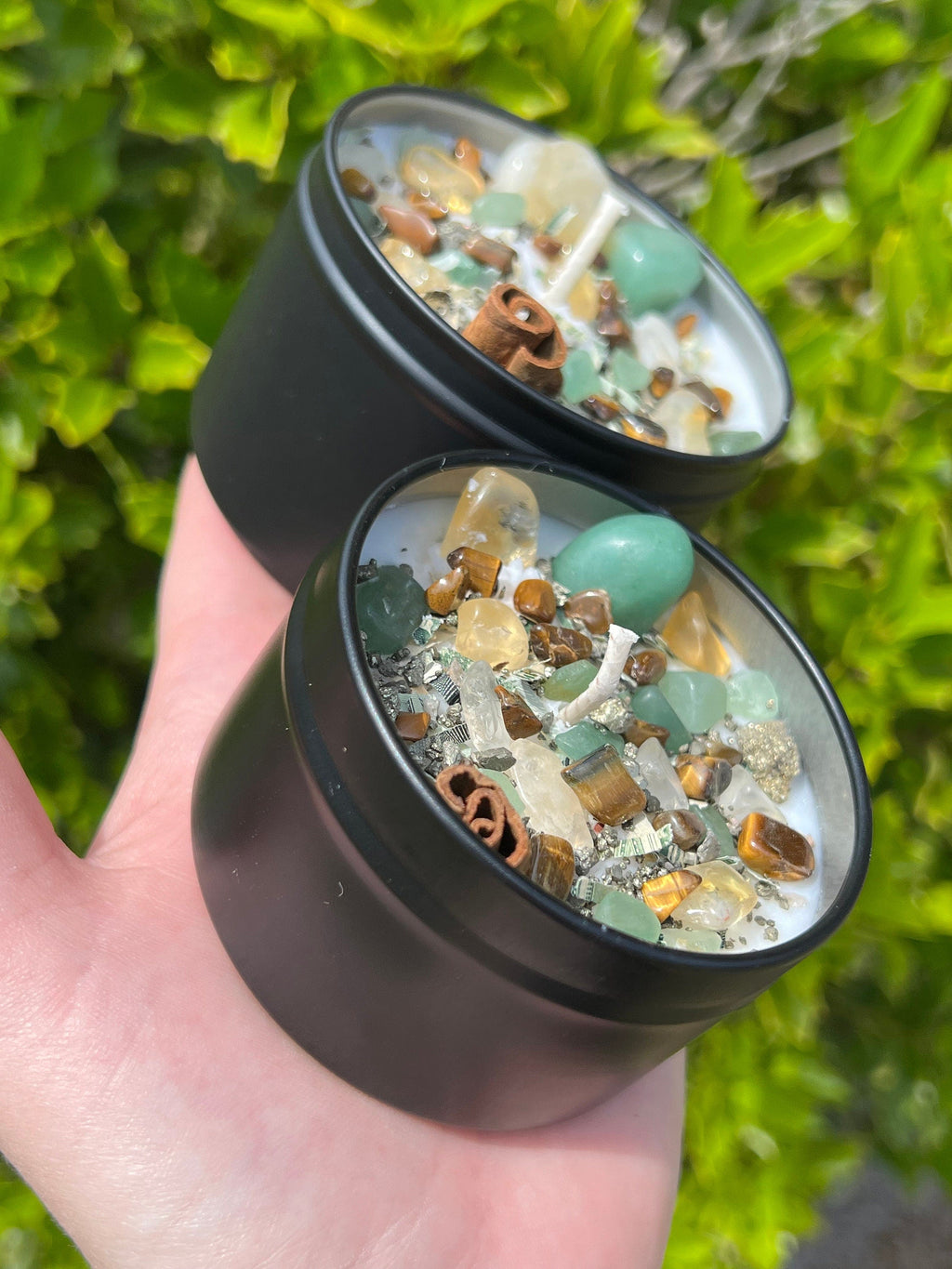 Rich Witch Manifestation Money Magick Intention Candle | Ritual Altar Crystal Spell Infused Scented Witchy Gift Wealth Abundance Prosperity