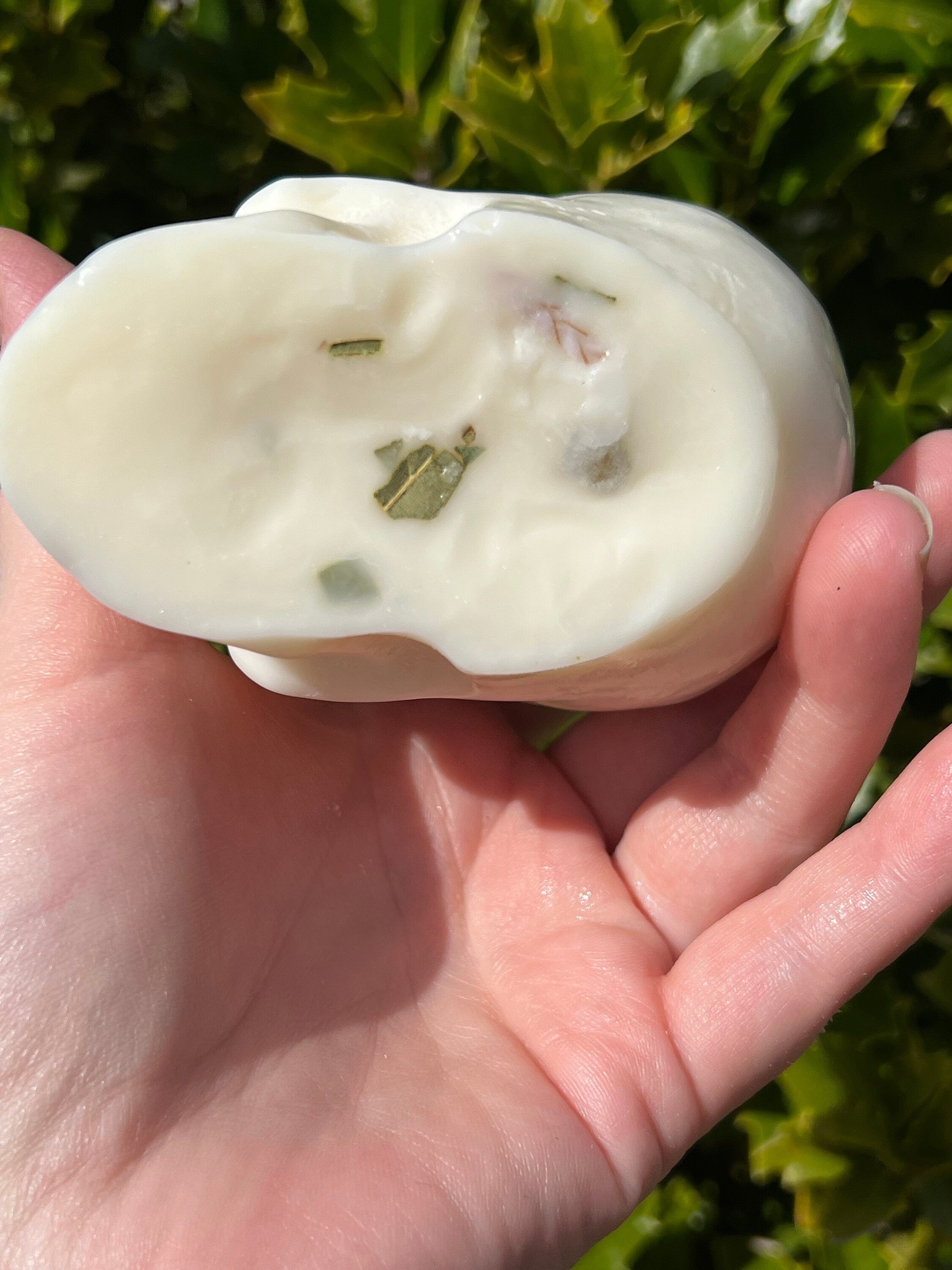 Witches Shield of Protection Herbal Intention Large Skull Crystal Candle | Ritual Altar Tool Stone Spell Scented Soy Gift Dragons Blood