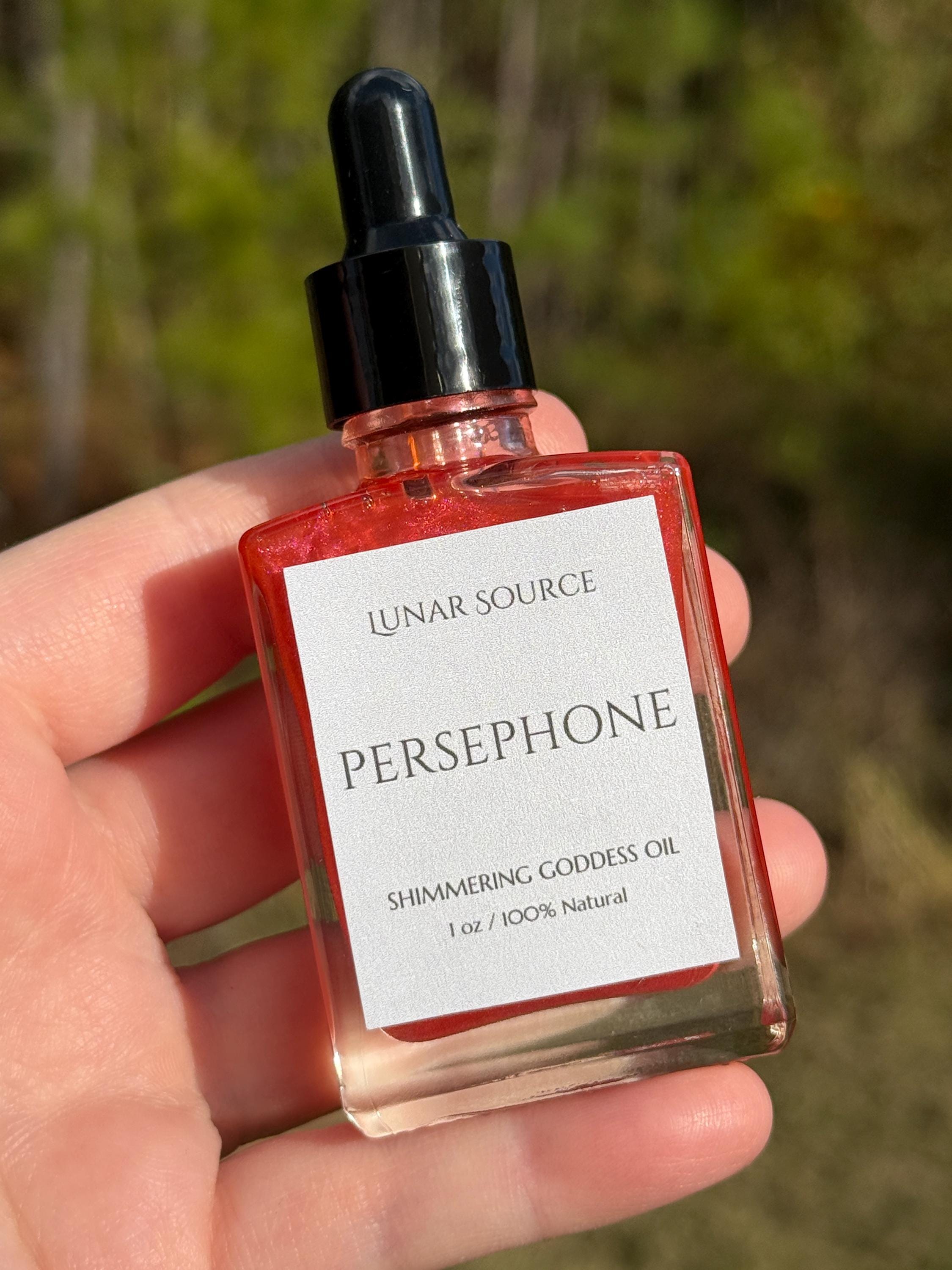 Persephone Luxury Shimmering Body Perfume Oil | Underworld Queen Goddess Witchcraft Altar Ritual Spell Deity Intention Pagan Gift