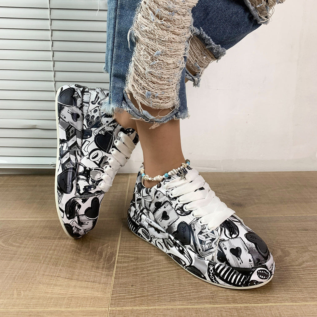 "WOW POP" Sneakers Inspired by Nia SoulX— Women’s Casual Print Shoes