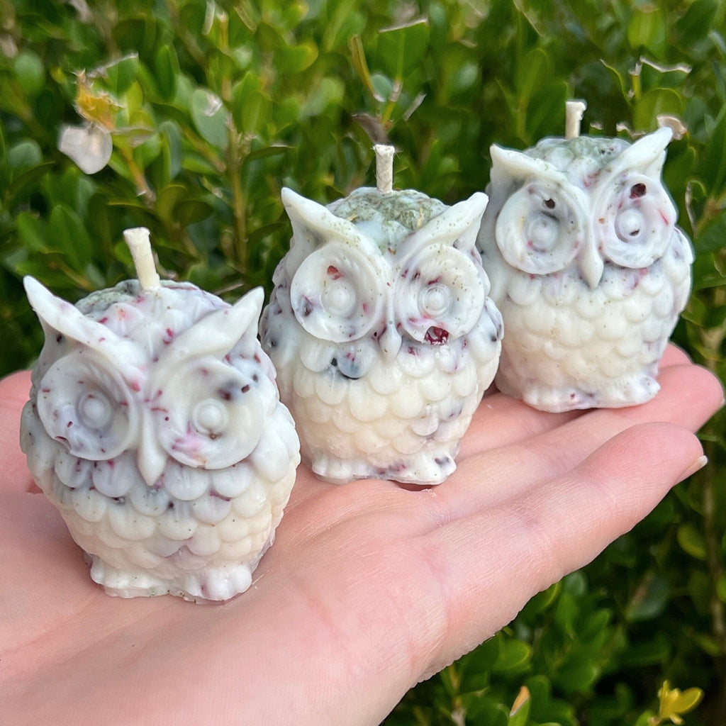 SPECIAL EDITION Lilith Offering Ritual Owl Crystal Candles | Dark Moon Goddess Lilit Temptress Witchcraft Altar Spell Magic Deity Intention