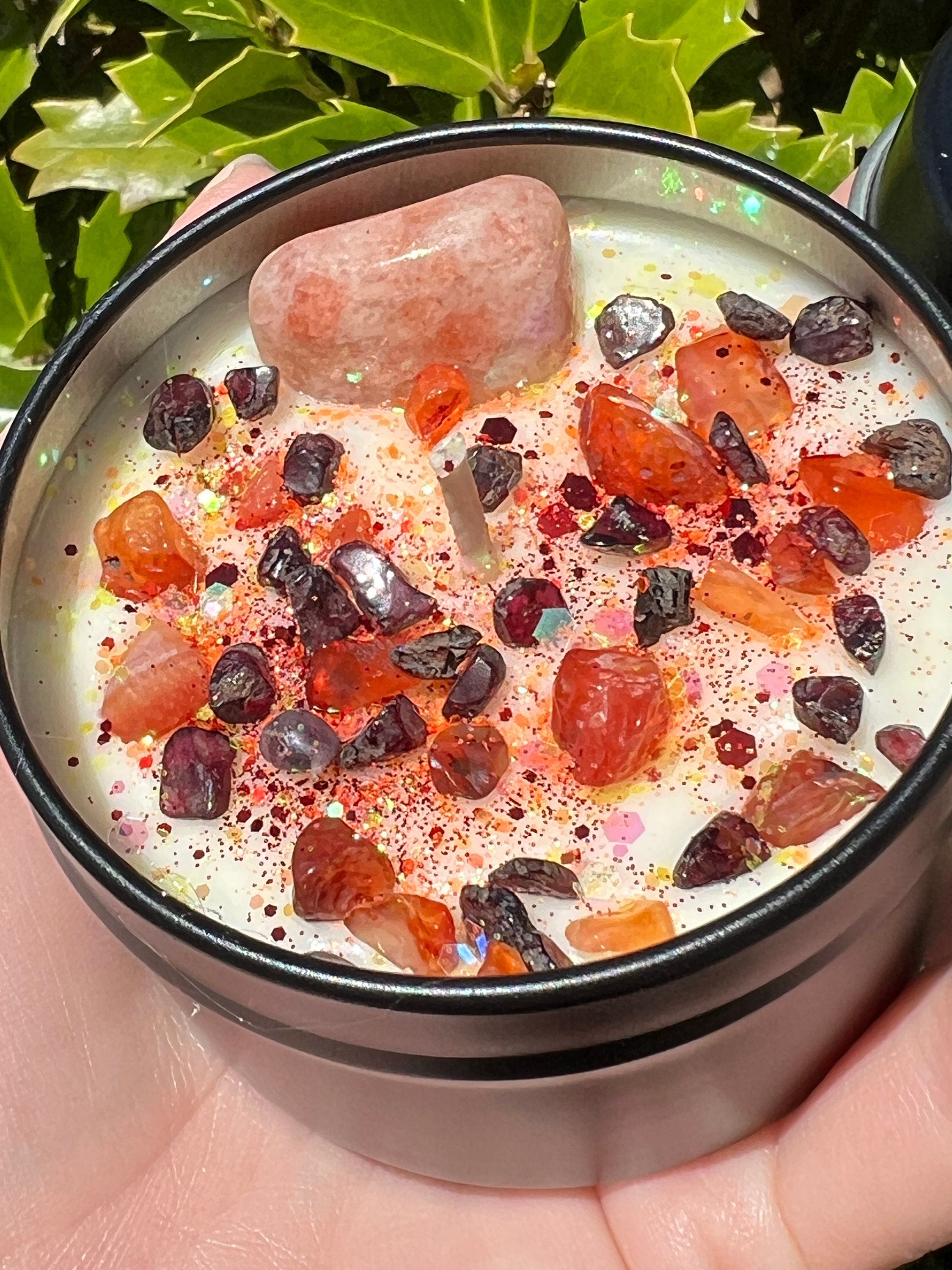 Beltane May Day Fire Festival Candle | Herbal Intention Pagan Sabbat Ritual Altar Tool Crystal Stone Scented Soy Gift Celtic Irish Beltaine