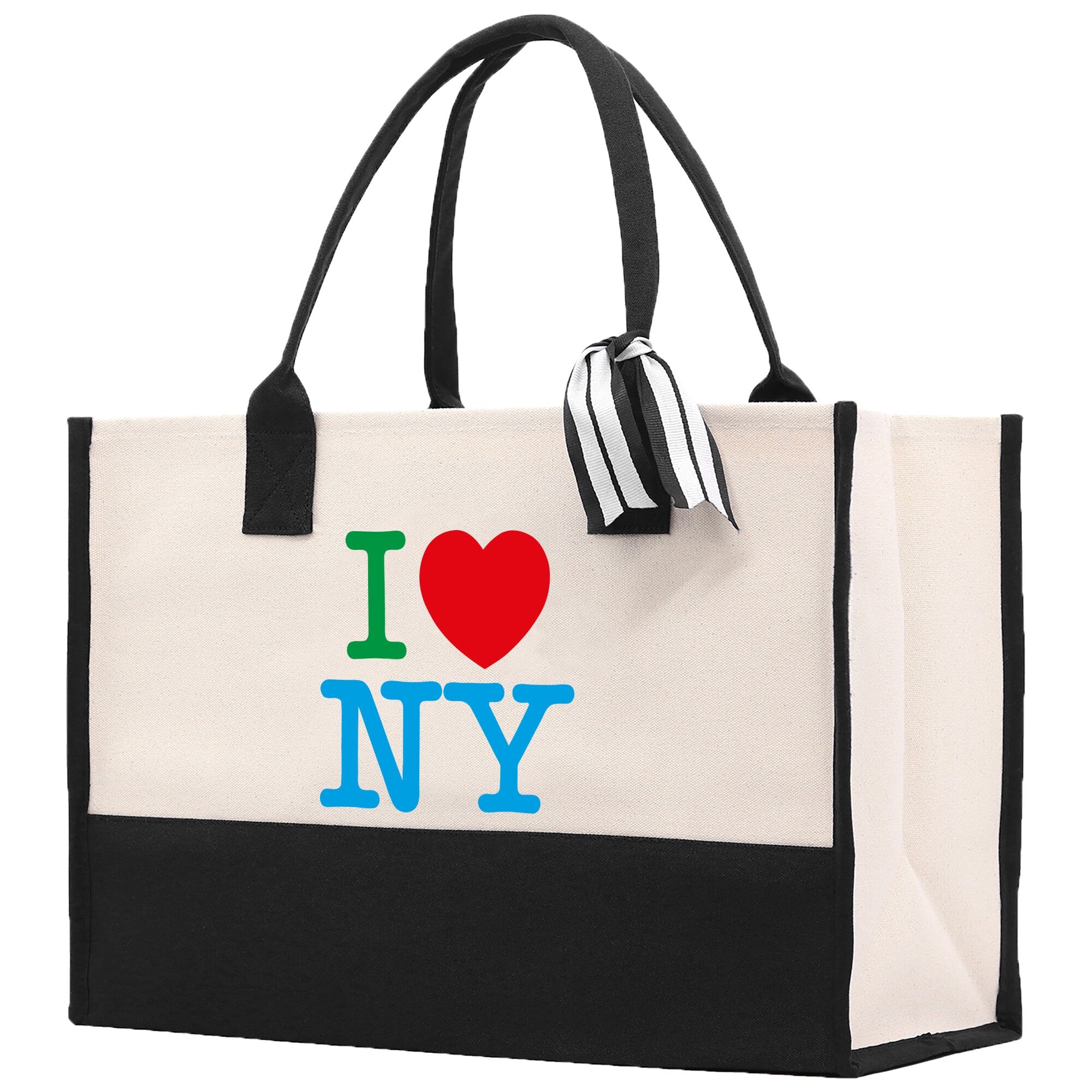 New York Cotton Canvas Tote Bag NY Travel Vacation Tote Employee and Client Gift NYC Wedding Favor Birthday Welcome Tote Bag Bridesmaid Gift