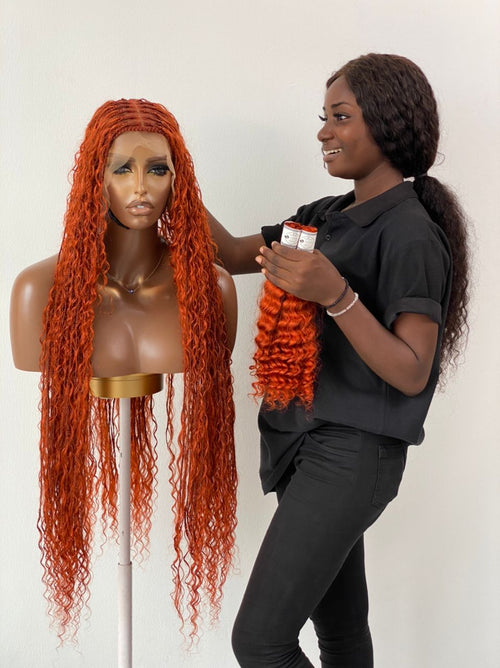 Bohemian Knotless - TARA COPPER RED (100% Human Hair)
