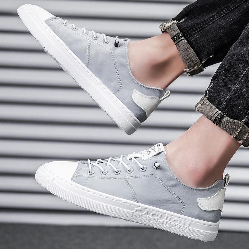 Men Casual Shoes Fashion Canvas Breathable Autumn Lace Up Comfortable Casual Shoes Outdoor Men Sneakers Womens Canvas Shoes Sneakers Low Top Tennis Shoes Casual Walking Shoes